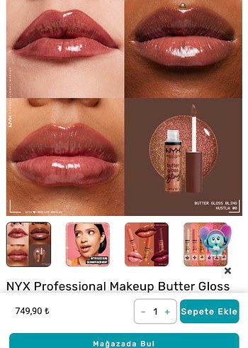 NYX Butter Gloss Bling Işıltılı Dudak Parlatıcısı Hustla - Görsel 3