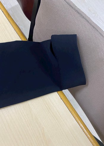 Düğmeli Siyah Kadın elbise - Görsel 4