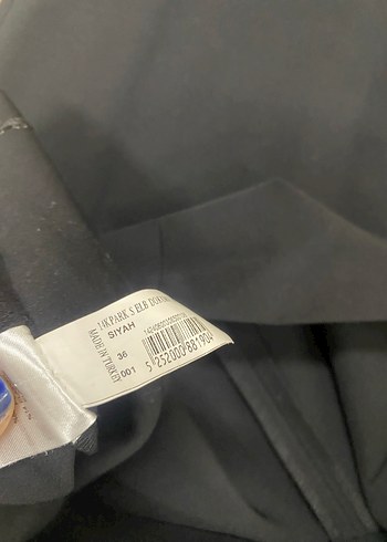 Düğmeli Siyah Kadın elbise - Görsel 7