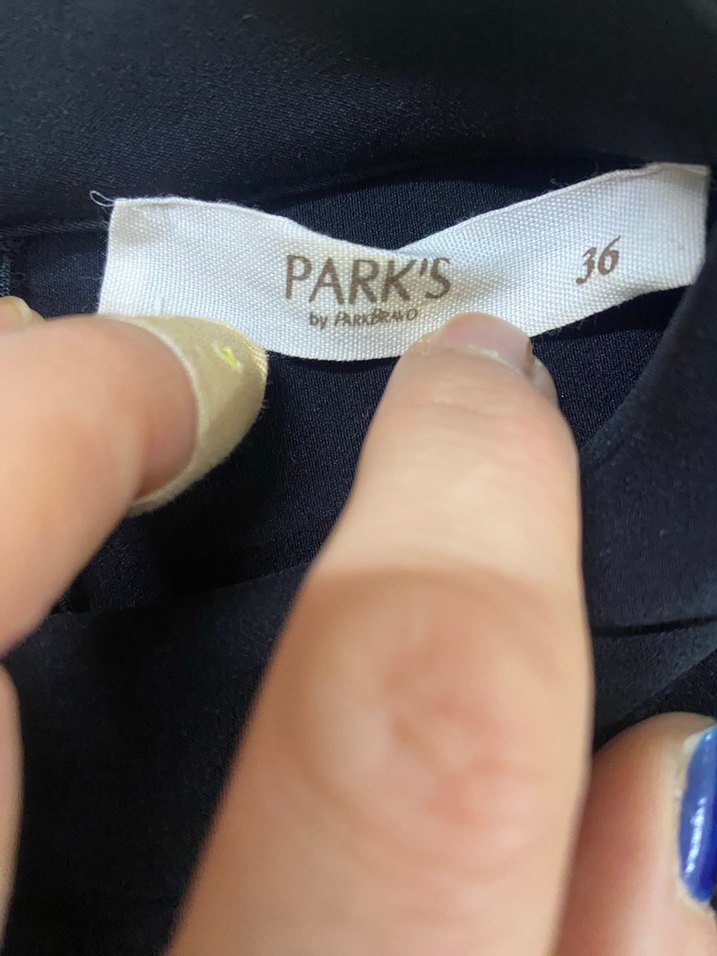 Düğmeli Siyah Kadın elbise - Görsel 2