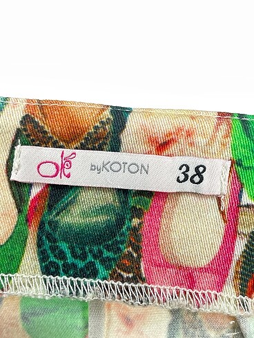 38 Beden çeşitli Renk Koton Mini Etek %70 İndirimli.
