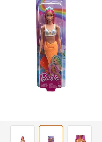 Beden Barbie Mor Deniz Kızı Bebek