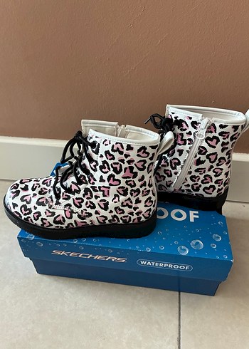 Pembe Leopar Desenli Skechers Kız Botu - Görsel 3