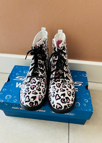 Pembe Leopar Desenli Skechers Kız Botu - Görsel 2