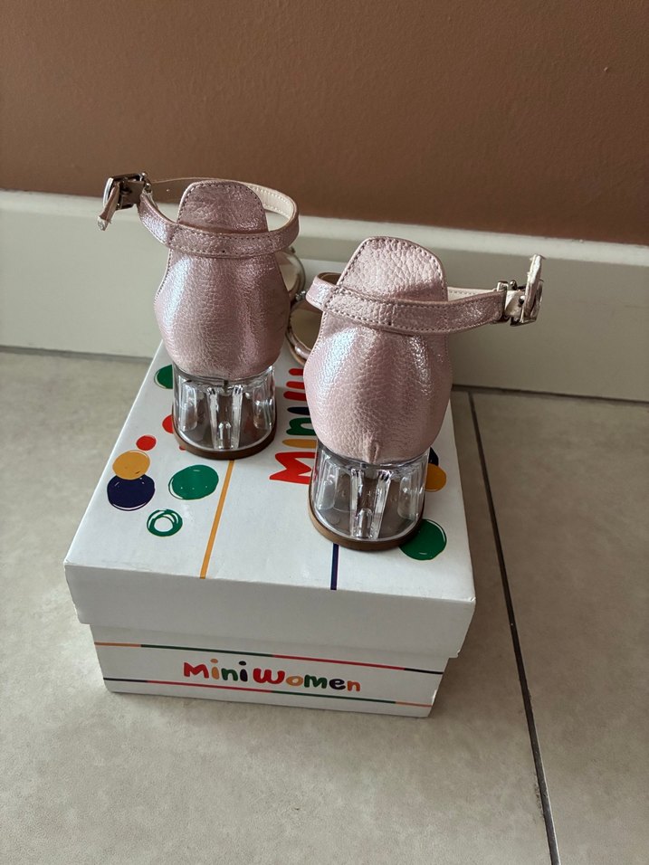 Pembe Taşlı Topuklu Abiye Ayakkabı - Görsel 3