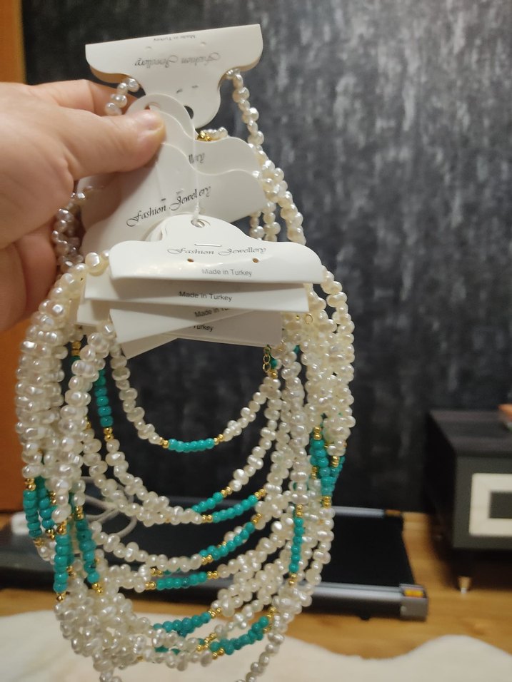 Boncuklu Beyaz Bohem Kadın El Zinciri - Görsel 4