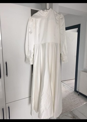 Sade nikah Elbisesi (özel dikim nikahimda 1 saatlik giydim. - Görsel 2