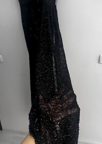 m Beden siyah Renk Straplez Uzun Siyah Gotik Abiye Elbise