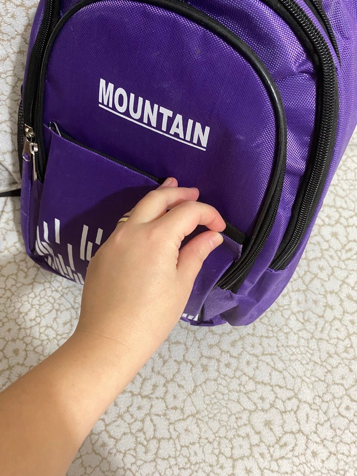 Mor Renkli Çocuk Okul Çantası MOUNTAIN - Görsel 4