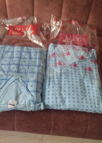 Erkek Gri Uzun Kollu Düğmeli Pijama Takımı - Görsel 3