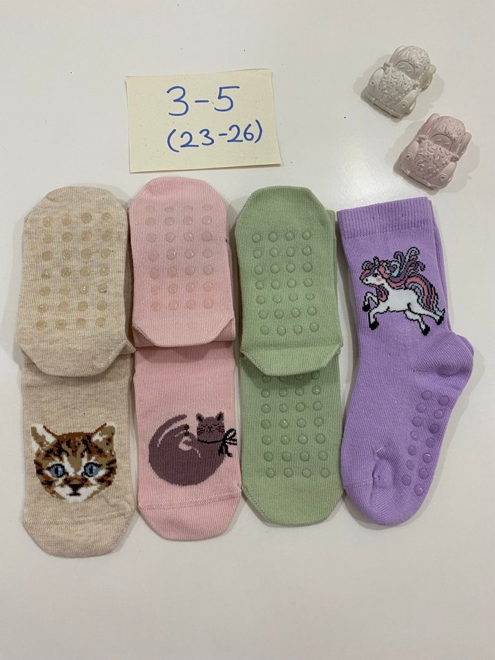 3-5 Yaş Kaymaz Unicorn Çorap - Görsel 2