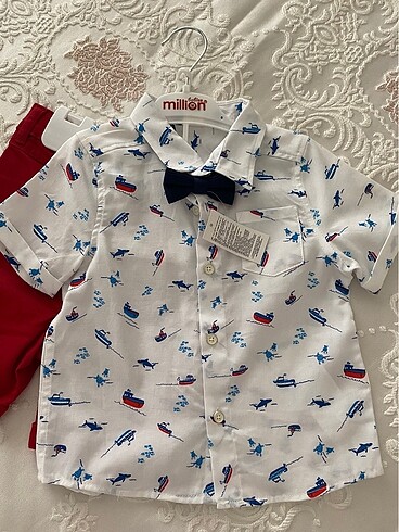LC Waikiki Gömlek şort takım 9-12 ay
