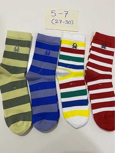5-7 Yaş Benetton Çorap