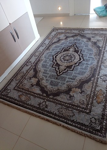 Diger Klasik Desenli Gri Kahverengi hali - Görsel 8