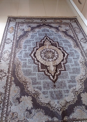 Diger Klasik Desenli Gri Kahverengi hali - Görsel 6