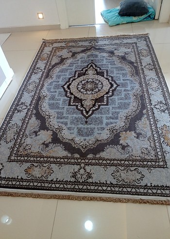 Diger Klasik Desenli Gri Kahverengi hali - Görsel 3