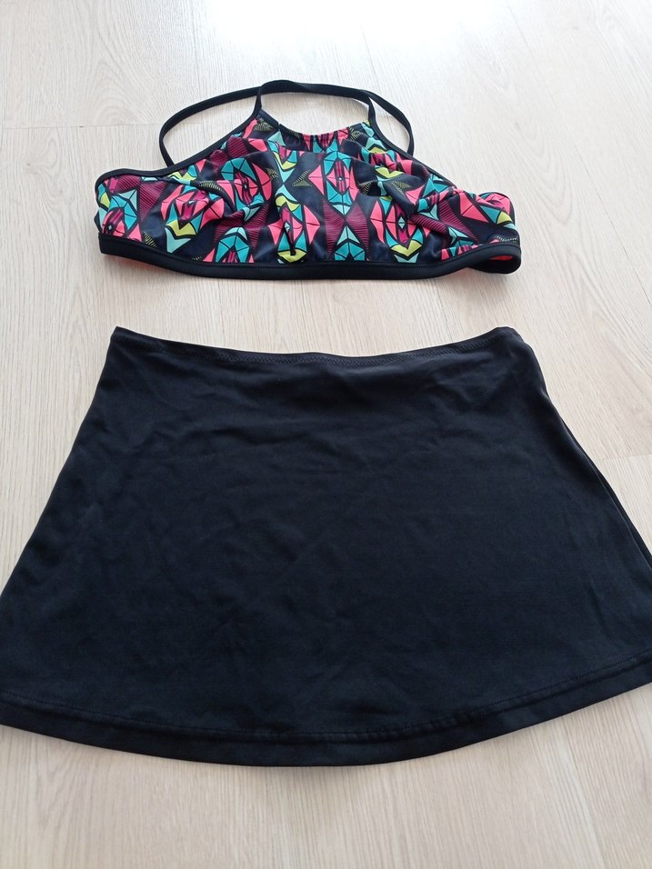 Bohem Çok Renkli Desenli Mini Bikini Takımı - Görsel 2