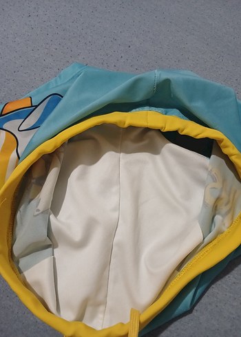 Sarı Bel Detaylı Mavi Erkek Çocuk Mayo - Görsel 5