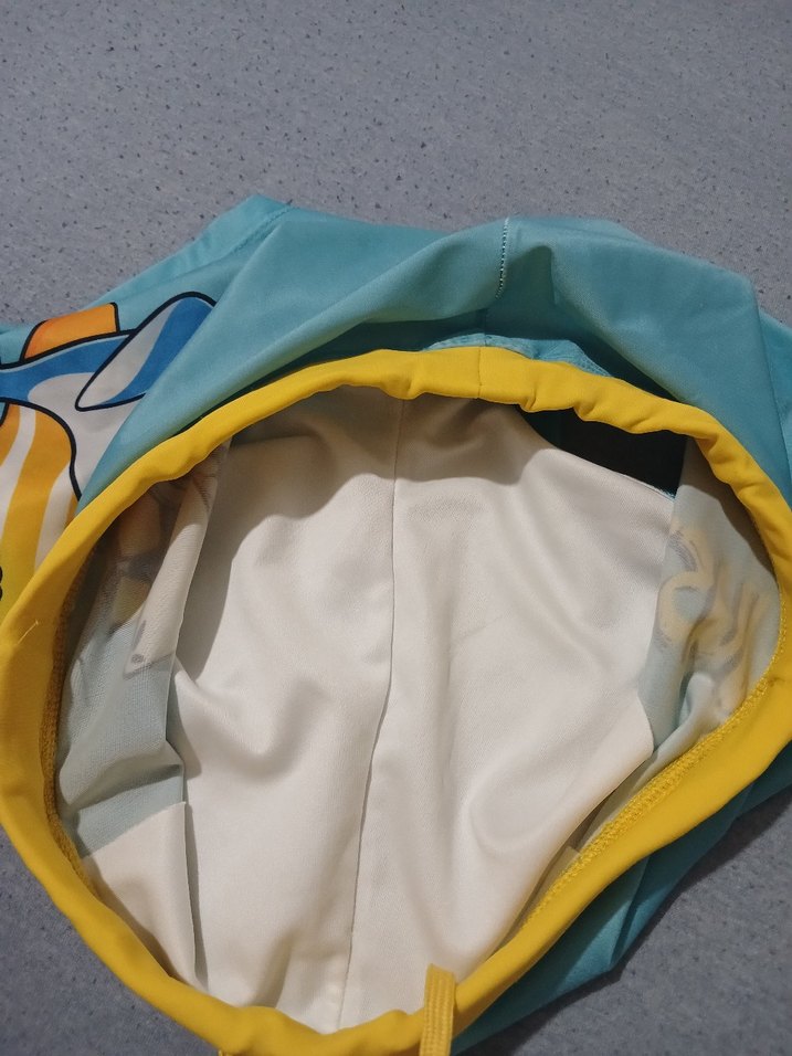 Sarı Bel Detaylı Mavi Erkek Çocuk Mayo - Görsel 5