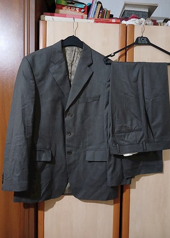 Erkek Gri Regular Fit Takım Elbise gentasch 46/6 drop