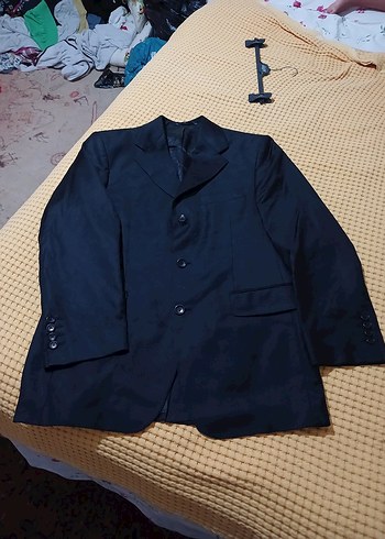 Düğmeli Lacivert Erkek Takım Elbise Ceketi 46/6drop