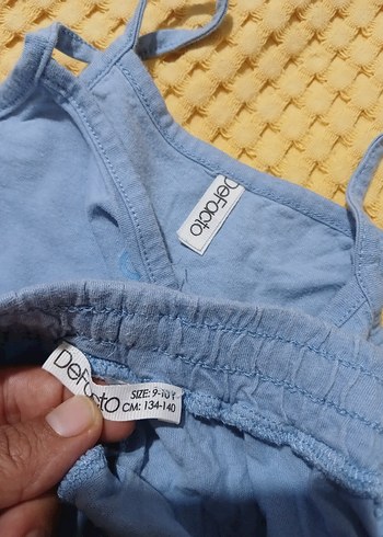 defacto 9/10yas penye cropsort takım - Görsel 7