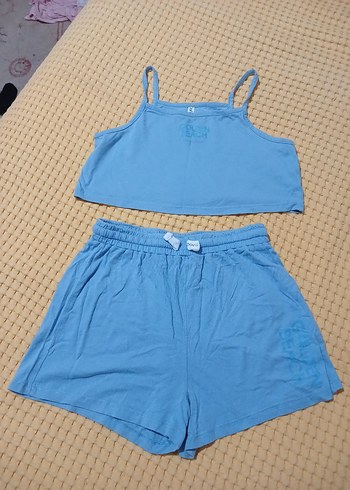 defacto 9/10yas penye cropsort takım - Görsel 3