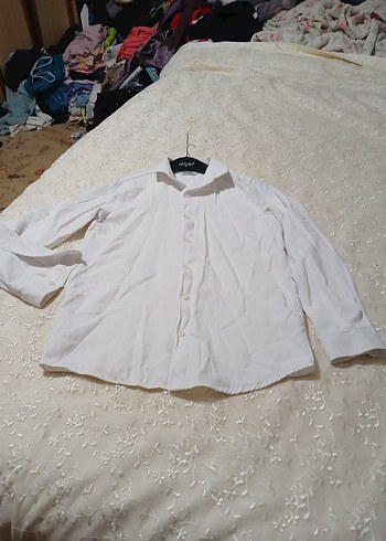 beyaz gömlek 11/12 yaş kız cocuk - Görsel 9
