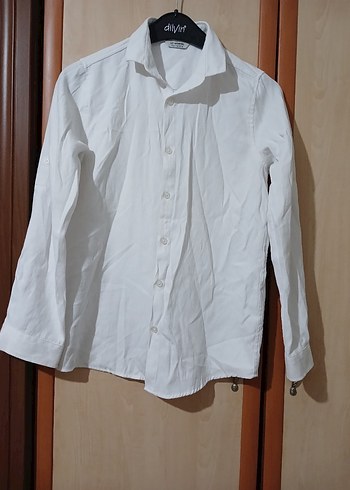 beyaz gömlek 11/12 yaş kız cocuk - Görsel 2