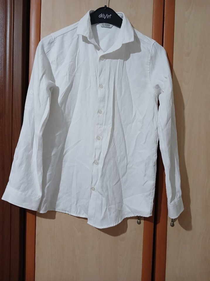 beyaz gömlek 11/12 yaş kız cocuk - Görsel 2