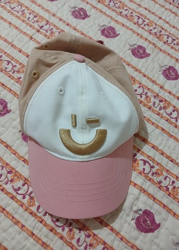 8-12 Yaş, 23 cm Beden beyaz Renk Decathlon Çocuk İşlemeli W500 Snapback Şapka