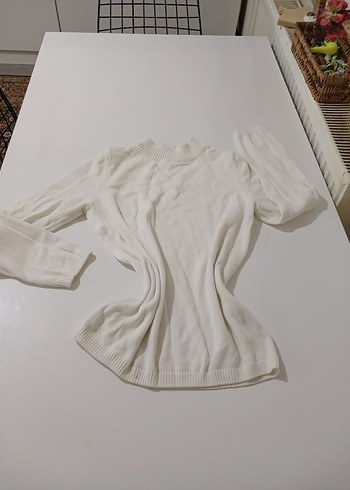 beyaz 9/10yaş triko kazak #begeni - Görsel 9