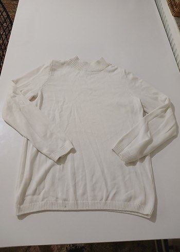 beyaz 9/10yaş triko kazak #begeni - Görsel 3