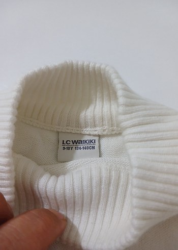 beyaz 9/10yaş triko kazak #begeni - Görsel 8