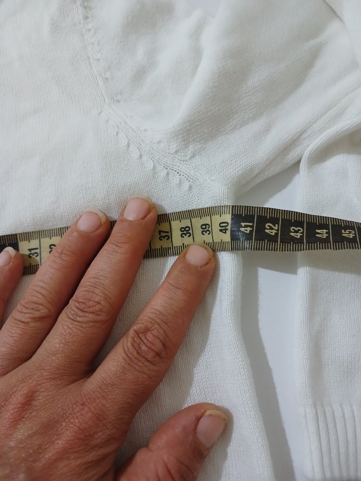 beyaz 9/10yaş triko kazak #begeni - Görsel 4