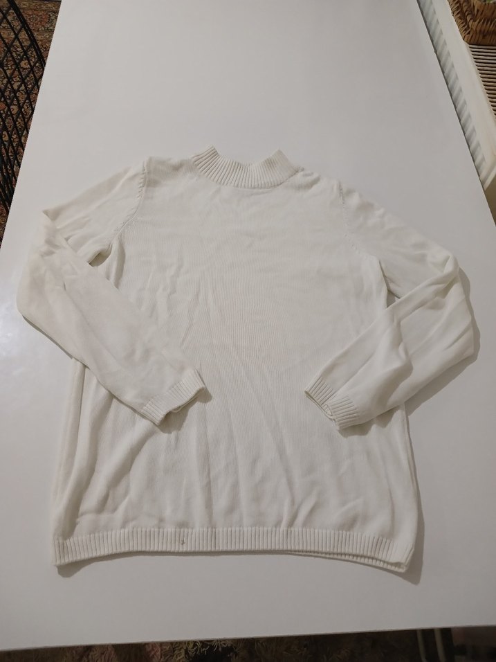 beyaz 9/10yaş triko kazak #begeni - Görsel 3