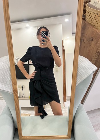 Trendyol & Milla Trendyolmilla Siyah Mini Sırtı Açık elbise