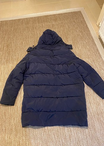 ZARA Lacivert Uzun Kadın Kışlık Mont - Görsel 5