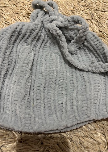 Gri Örgü Bere - Görsel 2