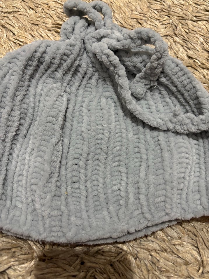 Gri Örgü  Bere - Görsel 2