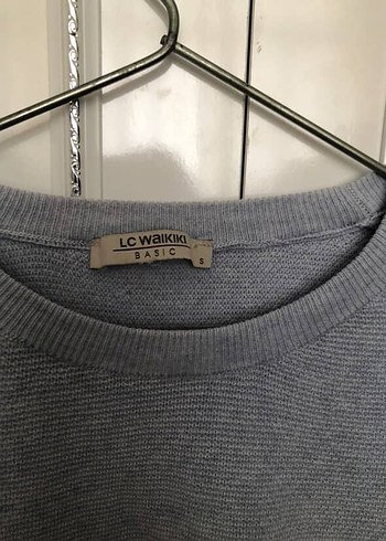 Gri Erkek Keten Uzun Kollu Bisiklet Yaka Kazak - Görsel 2