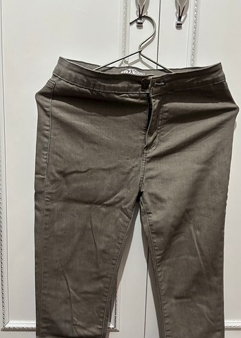 Dar paça Pantolon gri - Görsel 3