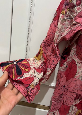 Çiçek Desenli Bohem Kadın Tunik - Görsel 3