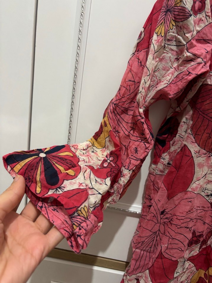 Çiçek Desenli Bohem Kadın Tunik - Görsel 3