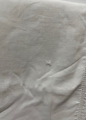 Dantel Detaylı Beyaz Çarşaf - Görsel 4