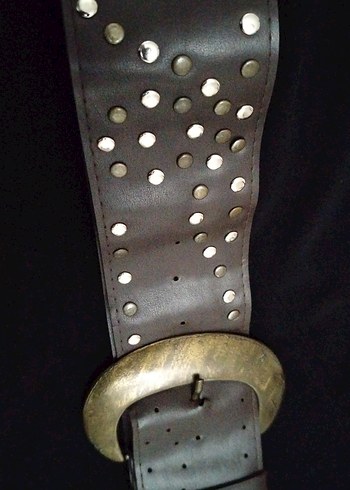 Kemer Tokalı Kahverengi Deri Kadın Kemeri - Görsel 2