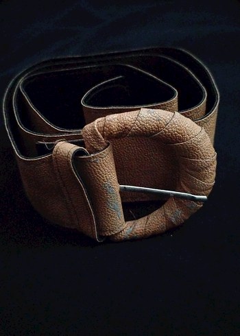 Bej Deri Kadın Kemer - Görsel 2