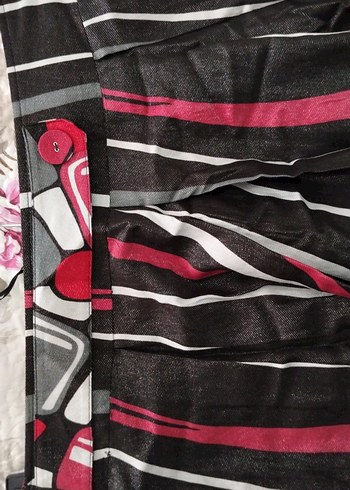 Çok Renkli Mini Pileli Etek - Görsel 3