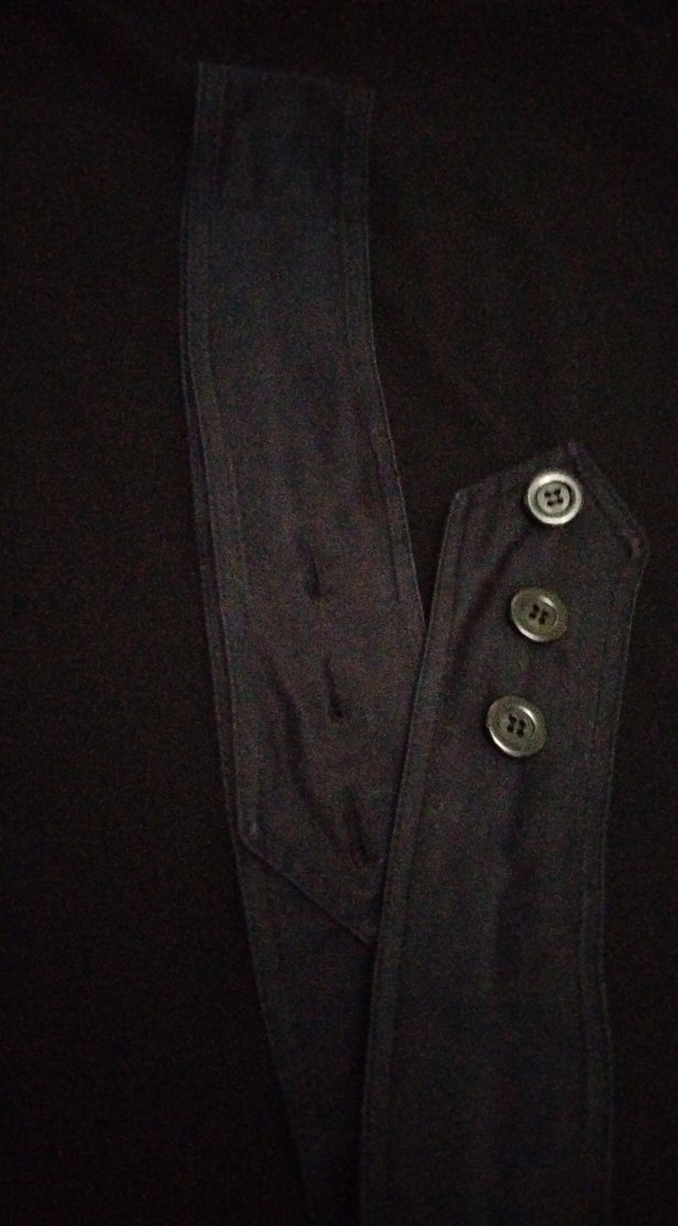 Düğmeli Siyah Kadın Kumaş Kemer - Görsel 4