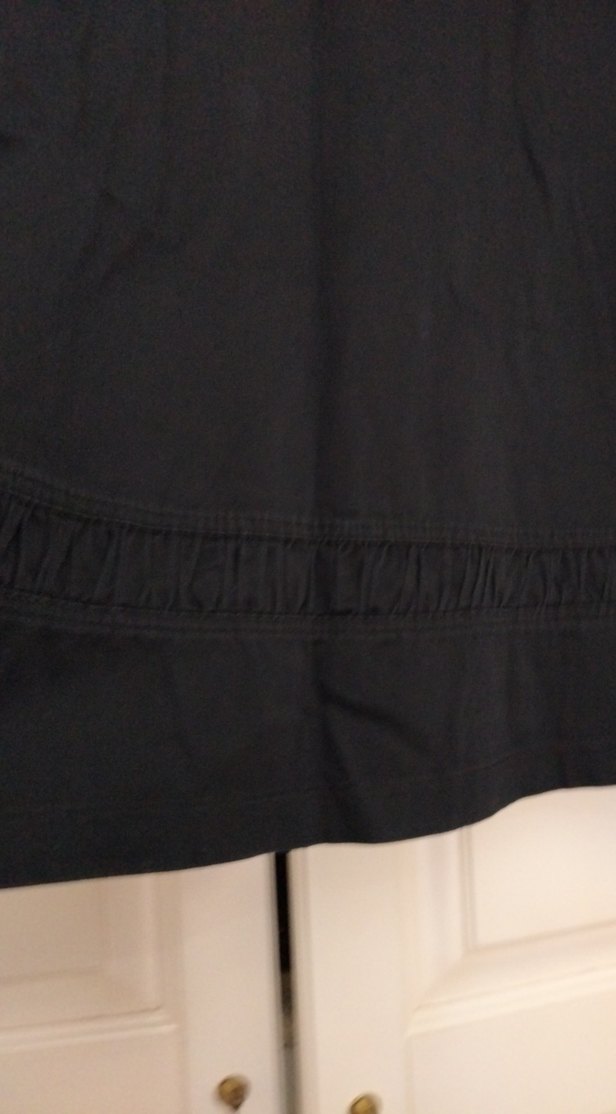 Düğmeli Siyah Midi Etek - Görsel 3